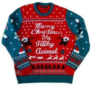 Ugly Christmas Sweater Home Alone